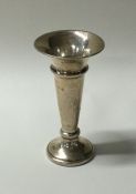 A small tapering silver spill vase. Birmingham. Ap