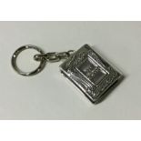 An unusual silver mounted fob in the form of a boo