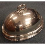 A good Old Sheffield plated meat dome with crest.