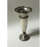 An Edwardian tapering silver spill vase. Birmingha