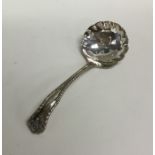 An Edwardian silver sifter spoon. Birmingham. Appr