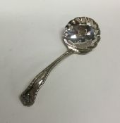 An Edwardian silver sifter spoon. Birmingham. Appr