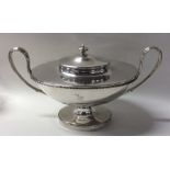 A good quality Georgian silver tureen and cover of