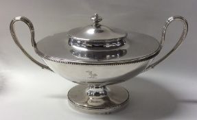 A good quality Georgian silver tureen and cover of