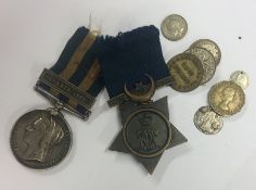 A Victorian Egypt War medal to 'I Brookes LBRF' Es