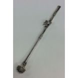 A 19th Century South American silver straw decorat