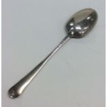 A Georgian silver OE pattern tablespoon. Punched '