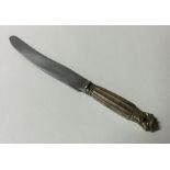 GEORG JENSEN: A stylish silver knife. Approx. 35 g