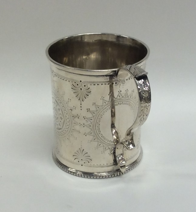 A Victorian silver christening cup with engraved d - Image 2 of 2