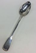 A fiddle pattern silver basting spoon. London. App