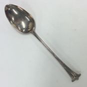 A silver onslow pattern dessert spoon. London. By