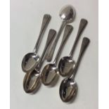 A good set of Victorian silver bight cut teaspoons