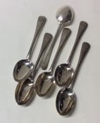 A good set of Victorian silver bight cut teaspoons