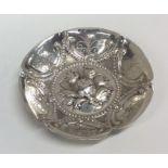 A Continental 18th Century silver pin dish decorat