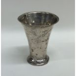 A Swedish tapering cup with engraved decoration. A
