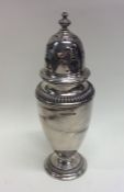 A tall silver sugar caster. Sheffield. By Mappin &