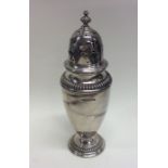 A tall silver sugar caster. Sheffield. By Mappin &