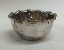 A shaped silver bowl. Sheffield. By James Dixon. A
