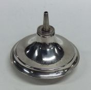 A circular silver lighter. Birmingham. By Asprey &