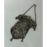 A good quality Ditch silver purse of mesh form. Ap