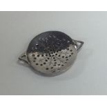 An 18th Century miniature Dutch silver colander wi