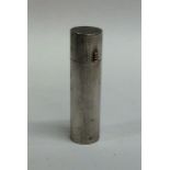 A good quality silver lipstick holder of cylindric