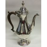 HESTER BATEMAN: A tall baluster shaped coffee pot