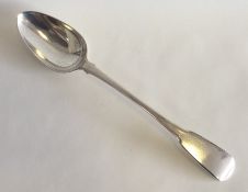 A heavy silver fiddle pattern basting spoon. Londo