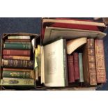 VARIOUS: Three boxes of books. Est. £40 - £60.