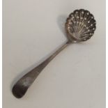 A Georgian silver OE pattern sifter spoon. London