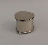 A rare Georgian shaped silver nutmeg grater with d