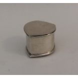 A rare Georgian shaped silver nutmeg grater with d