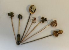 A bag containing good gold and other stick pins. A