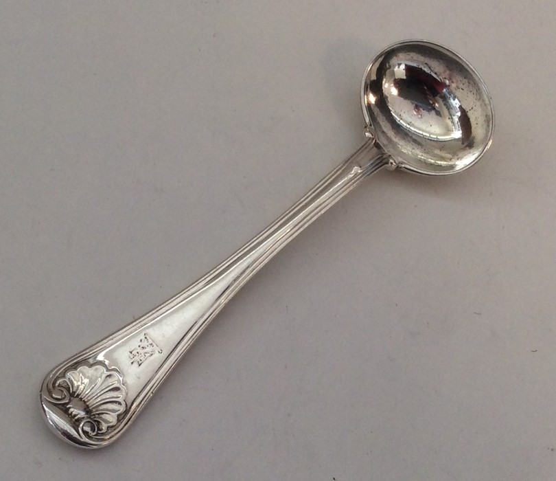 An OE and thread Military pattern cast silver salt