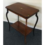 A Victorian rosewood and inlaid occasional table w