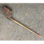 A small steel bayonet. Est. £20 - £30.