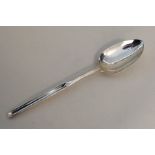 An unusual George II silver marrow spoon. By Pierr