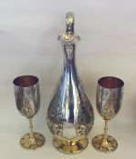 A fine quality Victorian silver wine ewer attracti