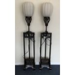 A pair of attractive Oriental lamps of Chinese des