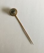 A high carat Essex crystal stick pin with bead dec