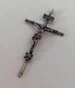 An early silver crucifix pendant. Approx. 9.5 gram