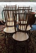 A good set of six stylish Danish dining chairs wit