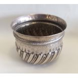 A Victorian silver half fluted sugar bowl. London.