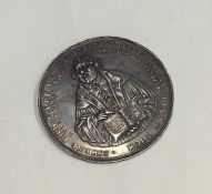 A rare Antique German silver medallion of circular