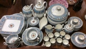 An extensive Florentine Wedgwood service decorated