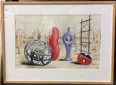 HENRY MOORE (British 1898 – 1986): A framed and gl