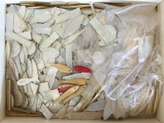 A box containing Mahjong counters and other MOP di