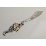 An unusual large American Art Nouveau paper knife