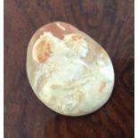 An unframed shell cameo depicting ladies. Est. £15