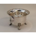 An Edwardian silver card cut sugar bowl. Birmingha